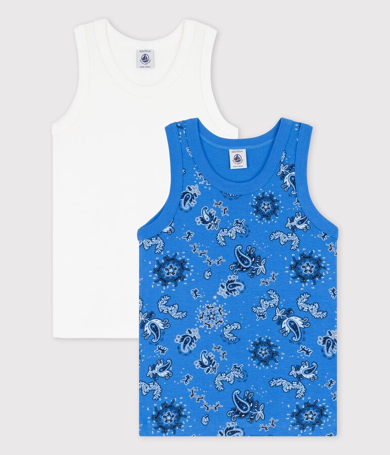 Boys' Organic Cotton Bandanna Vests - 2-Pack multicolor