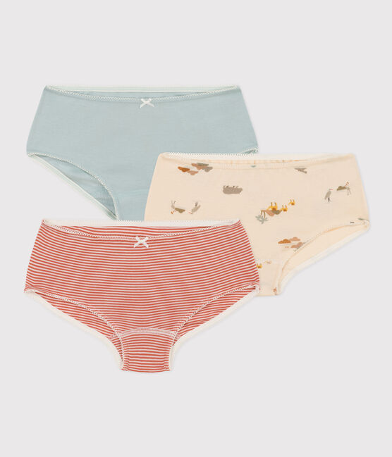 Girls' Animal Themed Cotton Hipsters - 3-Pack variante 1