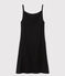 Women's cotton babydoll nightdress NOIR black