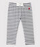 Babies' Unisex Cotton Trousers MARSHMALLOW white/SMOKING blue