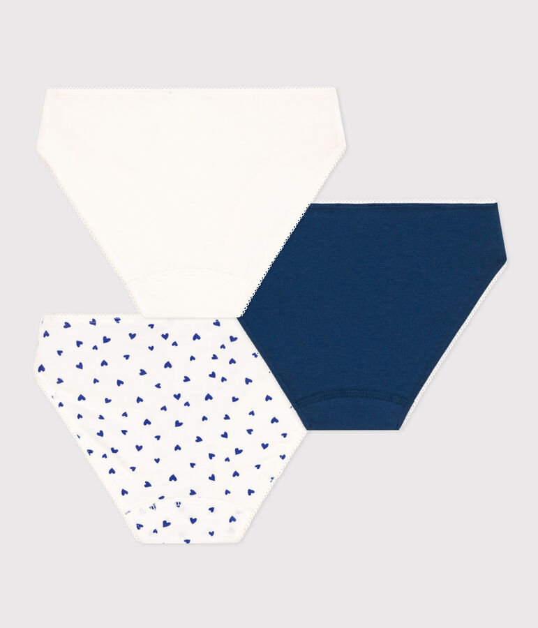 Girls' Heart Cotton and Elastane Briefs - 3-Pack variante 1