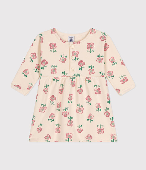 Babies' long-sleeved dress AVALANCHE yellow/DAISY white
