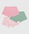 Pack of floral-print cotton shorties for children variante 1