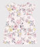 Girls' Short-Sleeved Poplin Blouse MARSHMALLOW white/MULTICO white