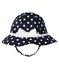 Baby Girls' Spotted Floppy Hat SMOKING blue/MARSHMALLOW white