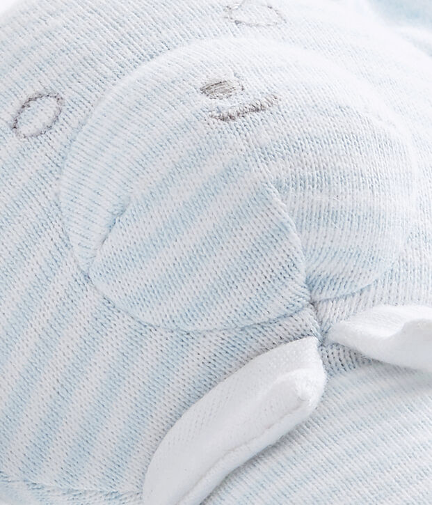 Bear comfort object in milleraies stripes blue/white
