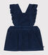 Babies' sleeveless velour dress