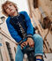 Boys' fleece baseball jacket SMOKING /CALVIN