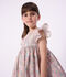 Children's sleeveless floral print cotton dress blue/multicolor