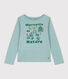 Girls' long-sleeved cotton T-shirt