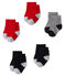 Set of 5 pairs of socks for baby boys blue/red