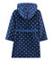 Children's Fleece Dressing Gown MEDIEVAL blue/MARSHMALLOW white