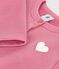 Children's plain cotton cardigan pink