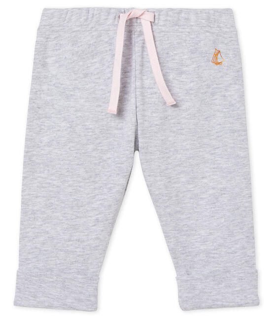 Baby Girls' Knit Trousers POUSSIERE CHINE grey
