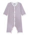 Baby boy's footless sleepsuit ECUME white/MULTICO white