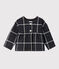 Baby Girls' Checked Cardigan CITY black/MULTICO white
