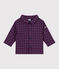Babies' checked flannel shirt SMOKING blue/MULTICO white