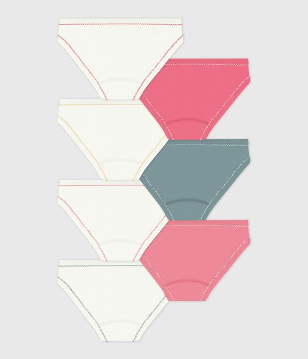 Pack of children's plain cotton pants multicolor