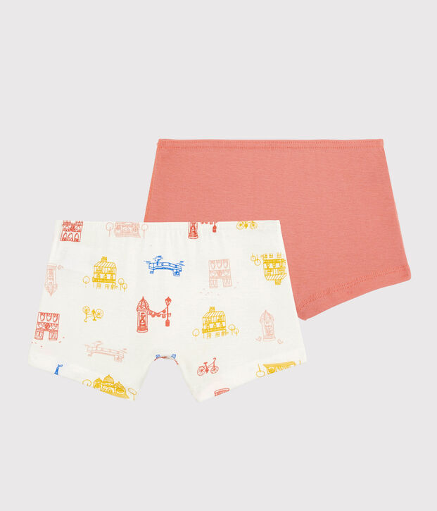 Girls' Cotton Paris Themed Hipsters - 2-Pack multicolor