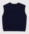 Women's sleeveless wool and cotton knit jumper. SMOKING