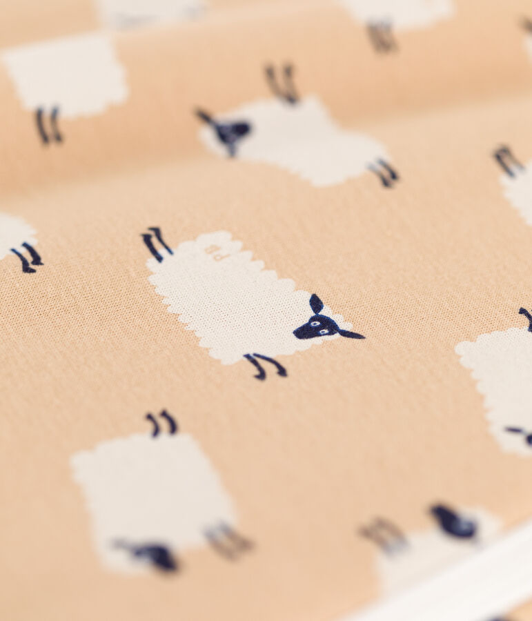 Babies' Sheep Themed Cotton Sleeping Bag beige/multicolor