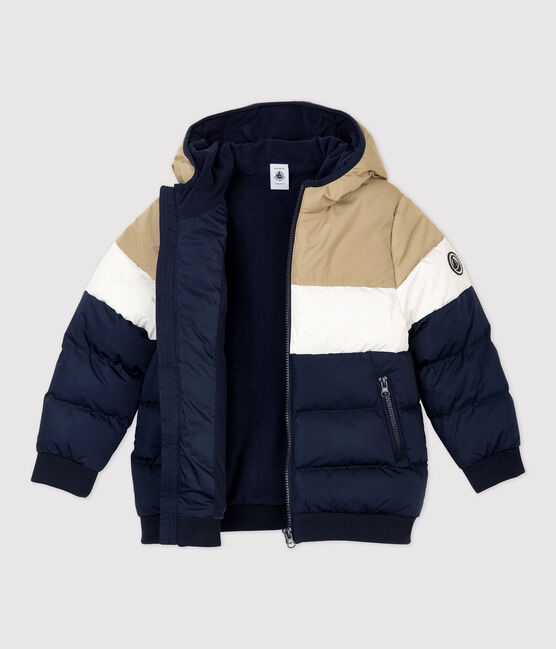 Boys' Coat SMOKING blue/MULTICO white