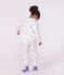 Children's pyjamas in fleece with a dragon print white/multicolor
