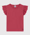 Girls' Short-Sleeved Cotton T-Shirt PAPI pink