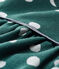 Baby Girls' Long-Sleeved Spotted Dress SOUSBOIS green/MARSHMALLOW CN white