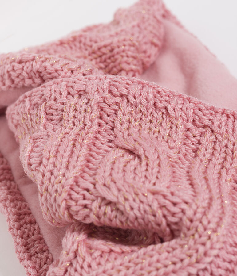 Girls' Snood CHARME pink/OR yellow