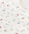 Newborn's printed cotton bib MARSHMALLOW white/MULTICO white