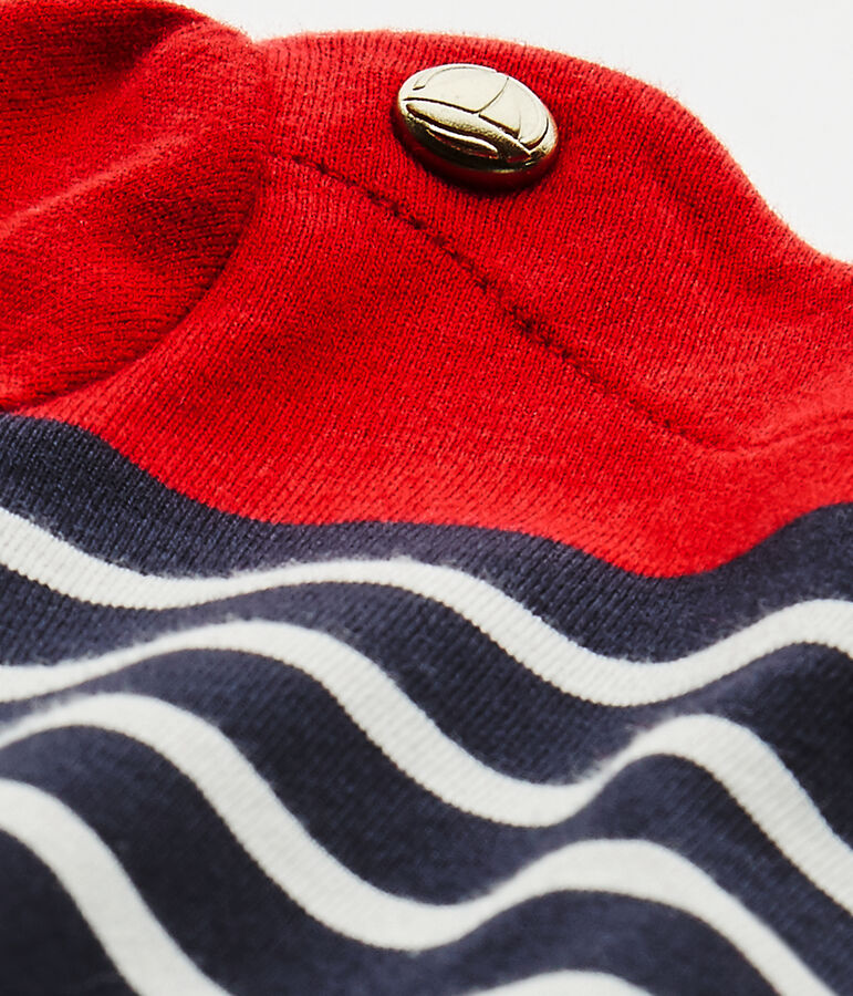 Baby girl's striped dress SMOKING blue/MULTICO white