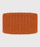 Babies' Unisex Fleece-Lined Knitted Snood ECUREUIL brown