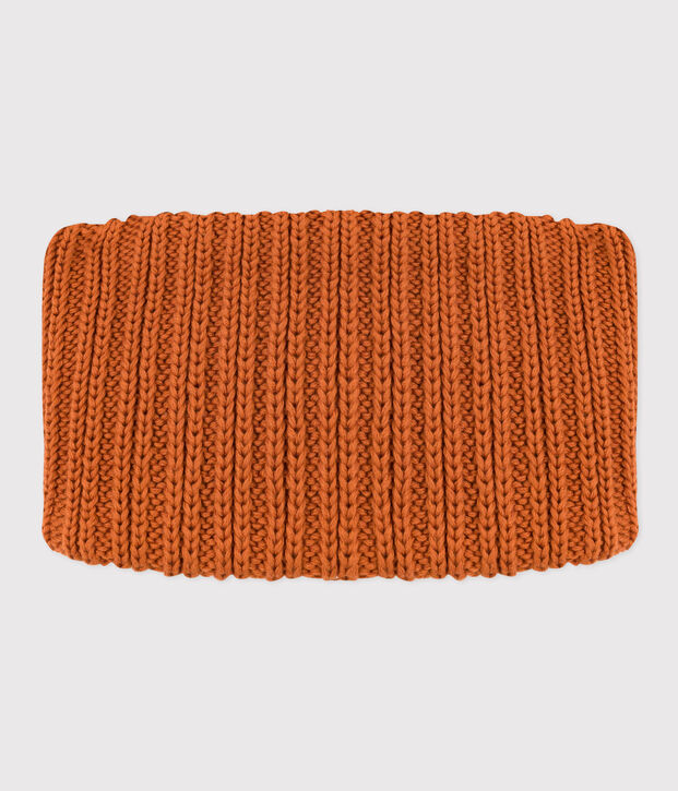 Babies' Unisex Fleece-Lined Knitted Snood brown