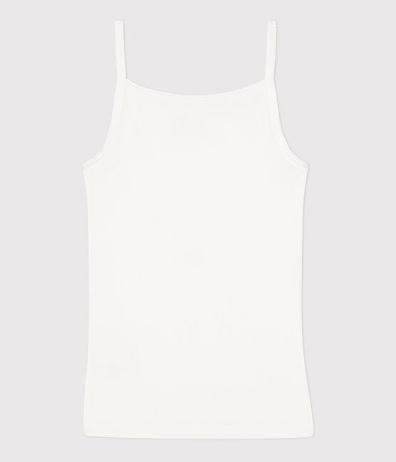 Women's Iconic Organic Cotton Strappy Top ECUME white
