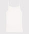 Women's Iconic Organic Cotton Strappy Top ECUME white