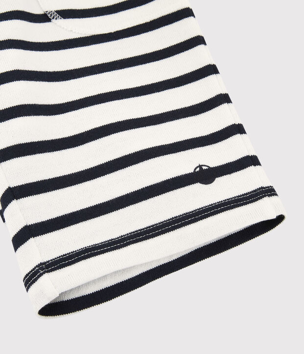 Boys' Cotton Bermuda Shorts white/blue