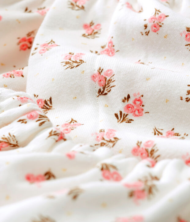 Baby girls' dress and bloomers white/multicolor