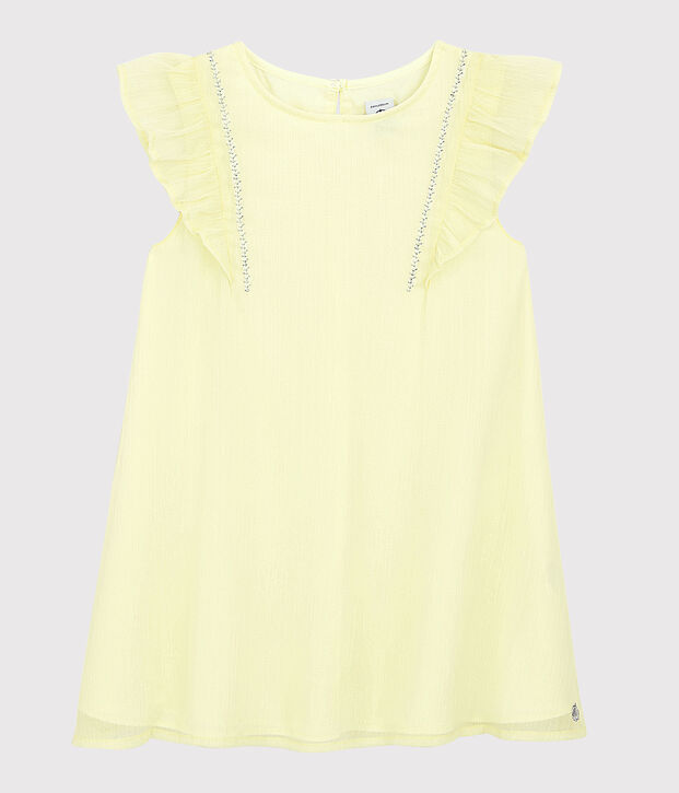 Girls' Cr&ecirc;pe Formal Dress yellow