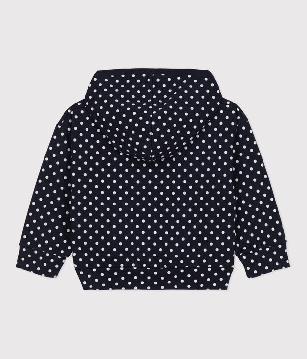 Girls' Hoodie blue/ecru