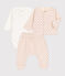 Babies' Graphic Print Tube Knit 3-Piece Set MARSHMALLOW white/MULTICO white