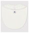 Starry White Organic Cotton Baby Bib MARSHMALLOW white/GRIS grey