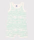 Babies' Wave Pattern Cotton Playsuit