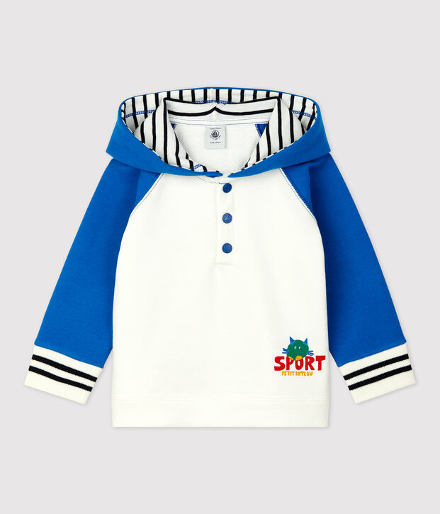Babies' Fleece Sweatshirt blue/white