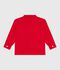 Children's jacket in plain cotton red