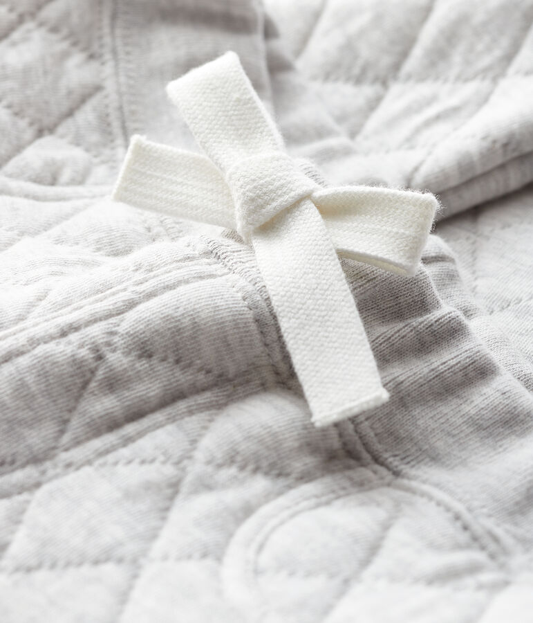 Baby boy's tube knit trousers BELUGA CHINE grey