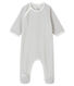 Babies' Velour Cat Sleepsuit