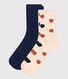 Women's Printed Cotton Socks - 2-Pack