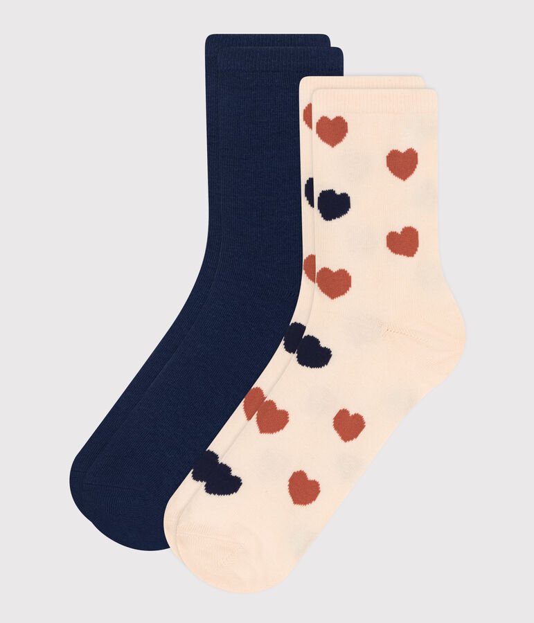 Women's Printed Cotton Socks - 2-Pack multicolor