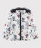 Girls' puffer jacket COQUILLE beige/MULTICO white
